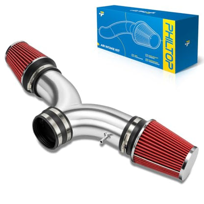 PHILTOP 3.5" Cold Air Intake Kit for 1999-2004 Jeep Grand Cherokee 4.7L,Red - color: Red, size: 1999-2004 Grand Cherokee