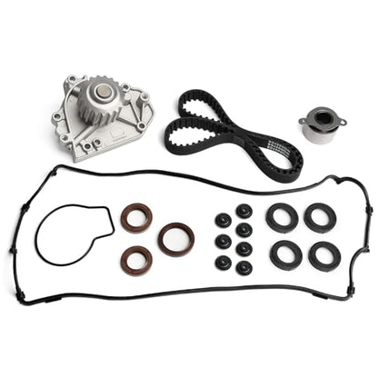 Timing Belt Water Pump Kit fits with Valve Cover Gasket for 1996-2001 For Acura Integra, 1997-2001 For Honda CR-V 1.8L 2.0L B18B1 B20B4 B20Z4 L4 DOHC 16V