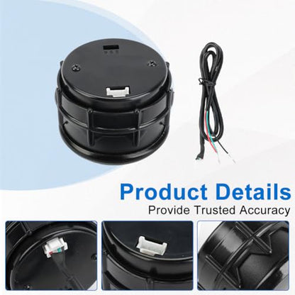 Oil Temp Temperature Gauge Meter Kit 104-302℉ 2" 52mm DC12V Temp Gauge - size: Oil Temp Gauge