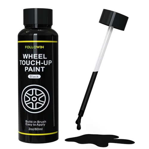 Black Rim Touch Up Paint for Cars, Black Wheel Paint Repair Kit,Curb Rash Repair Kit 2oz/60ml - size: 2 Fl Oz (Pack of 1)
