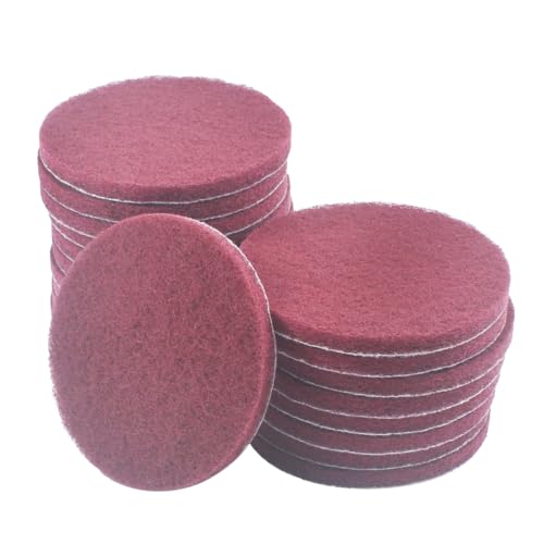 20 Pcs 5" Drill Brush Scrubber Scouring Pads (400#) - style: Red - 400#