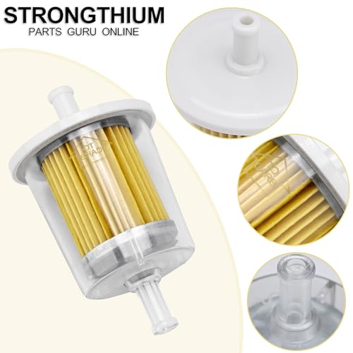 Strongthium Universal 5/16" Inline Gas Fuel Filter Clear
