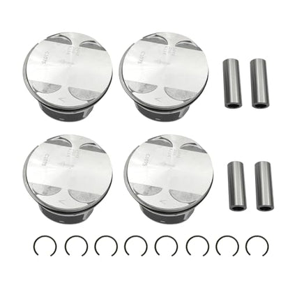 Engine Piston & Piston Snap Rings Kit Fits for Buick Chevrolet GMC Pontiac Saturn 2.4L S224-3959 GA9034 88mm Bore
