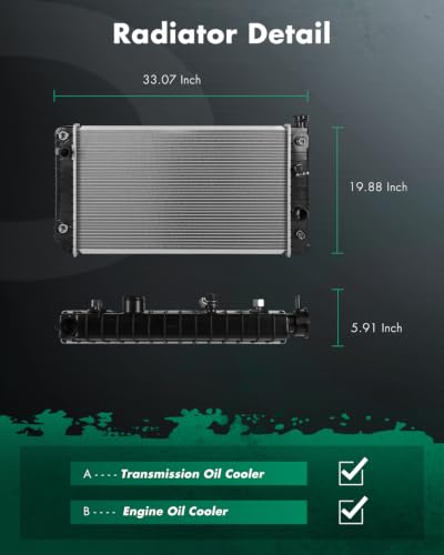 SCITOO Aluminum Radiator for Chevrolet GMC Oldsmobile S10 S10 Blazer - size: 705