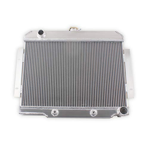 OHOB-COOL 3row Full Aluminum Radiator For 1972-1986 73 74 75 76 85 Jeep CJ CJ5 CJ6 CJ7 V8 Conversion (CHEVY ENGINES ONLY) - size: 72-86 jeep