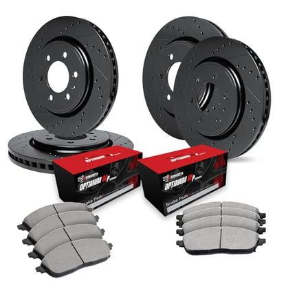 R1 Concepts Front and Rear Brake Kit Fits 2015-2020 Cadillac Escalade