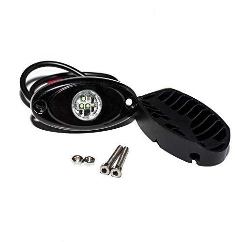 YONEDA Green Rock Lights for Trucks, 4 Pods, IP68 Waterproof - color: Green, size: 4 Pods