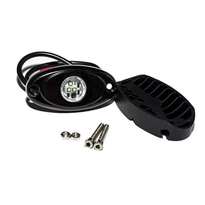 YONEDA Green Rock Lights for Trucks, 4 Pods, IP68 Waterproof - color: Green, size: 4 Pods