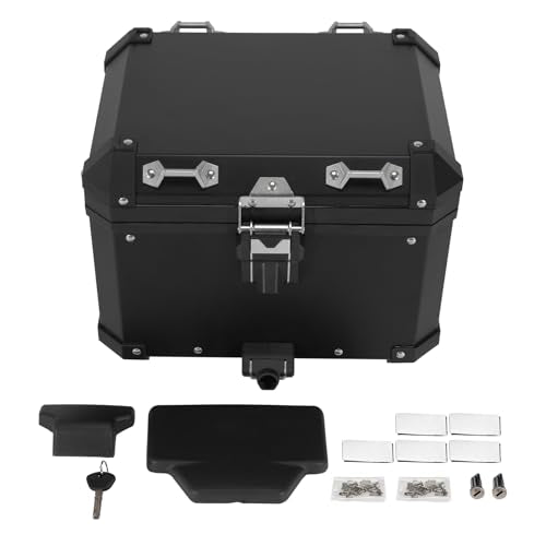 TCT-MOTORPARTS 38L Aluminum Trunk Tail Box Luggage Top Case Storage Fits for BMW R1300GS 23-2025 - color: Black Tail Luggage Box (38L)