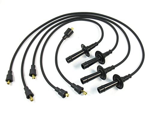 Pertronix 704101 Flame-Thrower Black Custom Fit 4 Cylinder Spark Plug Wire - color: Black