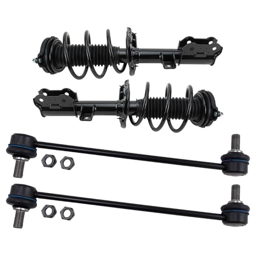 TRQ Front Suspension Kit Complete Strut & Coil Spring Assembly Sway Bar - style: PSA27973