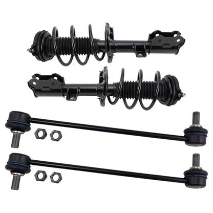 TRQ Front Suspension Kit Complete Strut & Coil Spring Assembly Sway Bar - style: PSA27973
