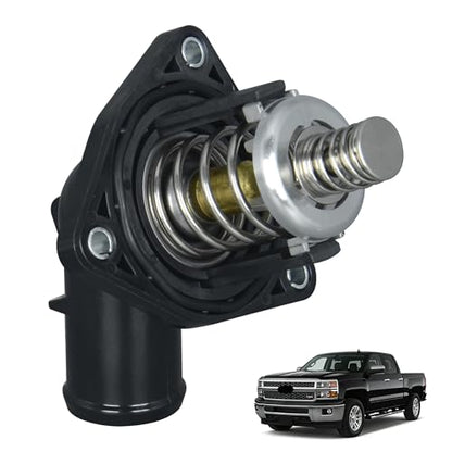 12674639 Engine Coolant Thermostat Housing Assembly Compatible with Chevrolet Silverado 1500 Suburban Corvette Tahoe, GMC Sierra 1500 Yukon XL, Cadillac Escalade ESV Replace OE 15-11125