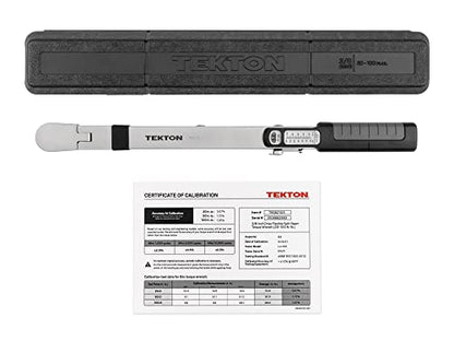 TEKTON 3/8 Inch Drive 72-Tooth Split Beam Torque Wrench (20-100 ft.-lb.) | TRQ62103 - size: 3/8 Inch Drive (20-100 ft.-lb.)
