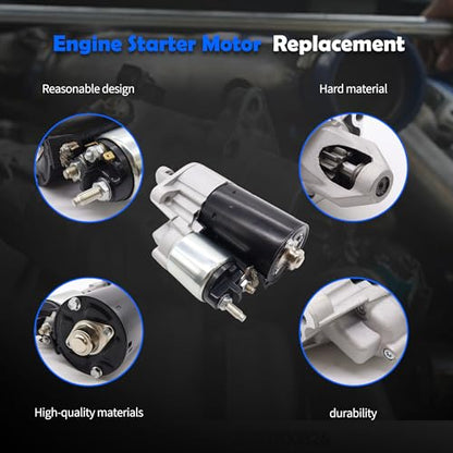 19050N Starter Motor Compatible with Mercedes-Benz C300 C350 CL550 - size: 19050N
