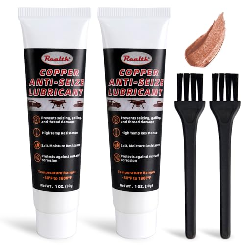 Realth Copper Anti-Seize Thread Lubricant 1 oz 2 Pack - color: Copper, size: 60g