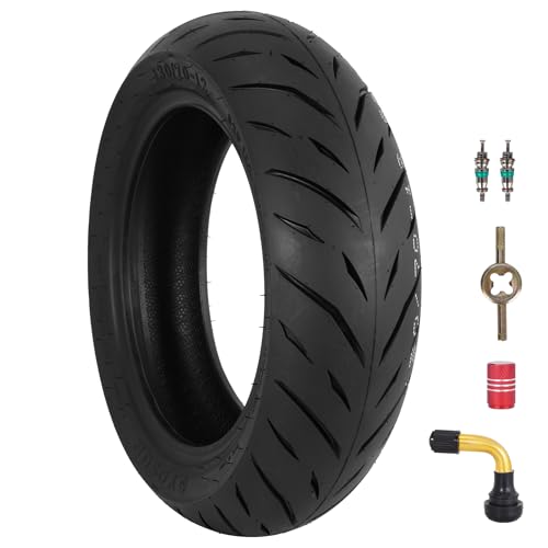130/70-12 Tubeless Tire for Scooter, Moped, Tricycle - Bias-6PR 62 P-1 PACK - size: 130/70-12