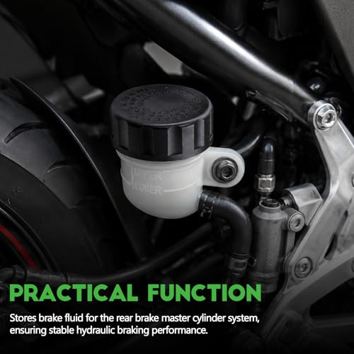 Mikako Brake Fluid Reservoir, Motorcycle Rear Master Cylinder Clutch Tank