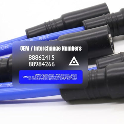High Performance Spark Plug Wires Compatible with C1500 1999-2001 - style: 7720