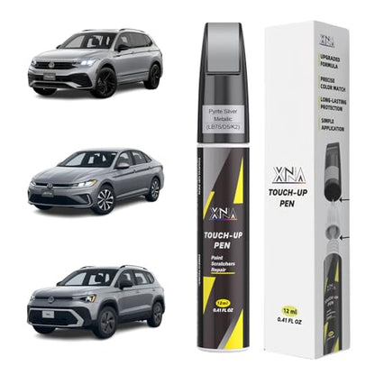 XNA Pyrite Silver Metallic(LB7S/D5/K2) for Volkswagen Touch Up Paint - color: Pyrite Silver Metallic(LB7S/D5/K2) for 2019-2026 Tiguan/2021-2023 Atlas/2020-2023 Atlas Cross Sport/2019-2026 Jetta/2022-2025 Taos/2019-2021 Art-eon