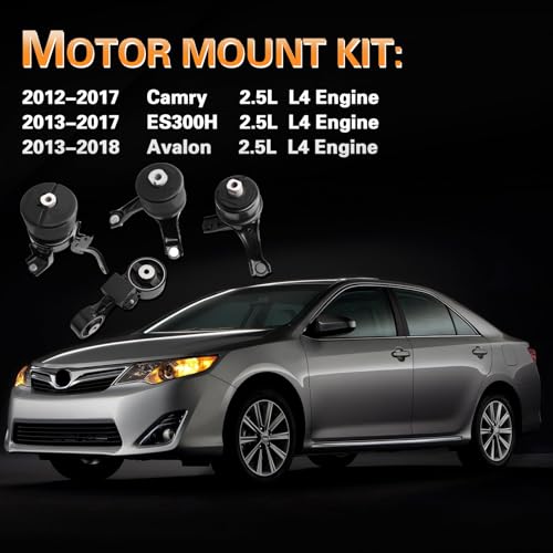 Engine Mount and Trans Mount kit Compatible with 2013-2018 Avalon 2.5L - size: 2013-2018 Avalon 2.5L