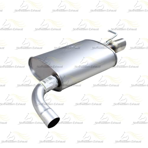 Exhaust Passenger Side Muffler Compatible with Ford Explorer 2012-2015 2.0L | Stainless Steel | Northeastern Exhaust | Includes Clamp | Direct-Fit Replacement - color: Passenger Side Muffler