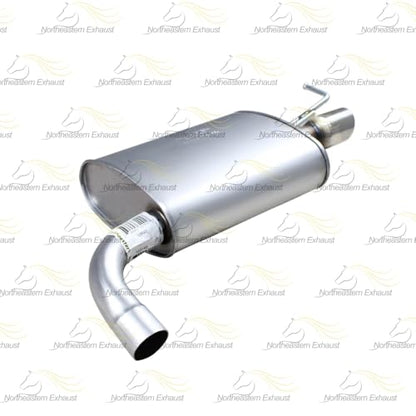 Exhaust Passenger Side Muffler Compatible with Ford Explorer 2012-2015 2.0L | Stainless Steel | Northeastern Exhaust | Includes Clamp | Direct-Fit Replacement - color: Passenger Side Muffler