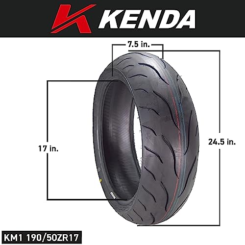Kenda KM1 190/50ZR17 Sport Touring Motorcycle Tire 73W (190/50-17) - size: 190/50-17 R
