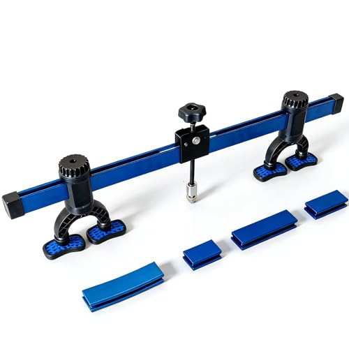 Dent Pull Lever Bar Kit with Adapters, 857mm Car Body Repair Bridge Lifter - size: 857mm