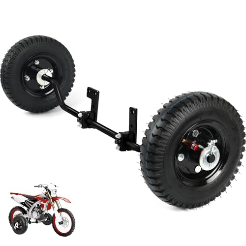 AR-PRO Dirt Bike Training Wheels, Compatible with PW50, CRF50, 50cc Bikes - color: Black & Black