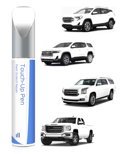 Summit/Olympic/Interstellar White GAZ/WA8624/50U/50 Touch Up Paint Exact-Match Compatible with GMC– Car Paint Scratch Repair Kit Automotive Paint Pen Professional Automotive Paint Pen for Scratches, Chips & Nicks - color: Summit/Olympic/Interstellar White
