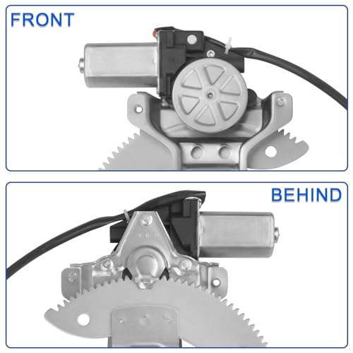 Obaee Window Regulator with Motor Rear Left Driver Side, Replace 741-829