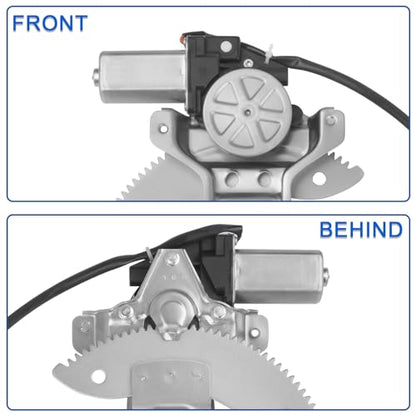 Obaee Window Regulator with Motor Rear Left Driver Side, Replace 741-829
