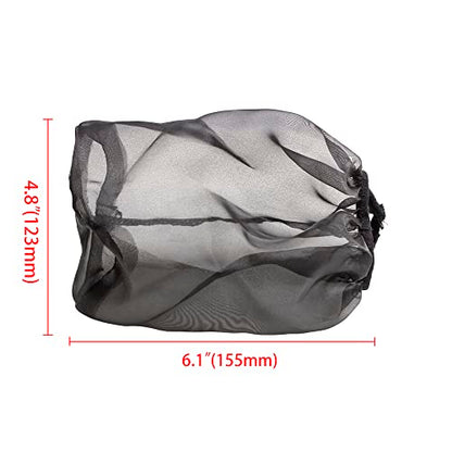 Air Filter Cover for Car Cold Air Intake Filter, Universal High Flow Air Intake Filter, Black, 1 PCS