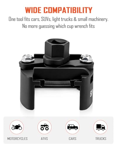 SPARKWHIZ SPRKWHIZ Adjustable Oil Filter Wrench Set