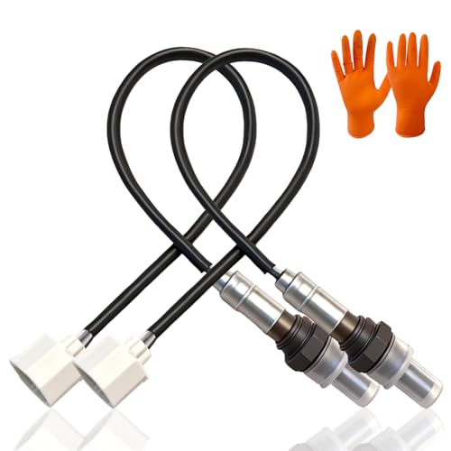 Upstream & Downstream O2 Sensor Set | Direct Replacement for OE #234-4545 | Oxygen Sensor Compatible with Chrysler, Dodge, Jeep, RAM V6-3.6L 2012-2015- WITH GLOVES - size: 2-Pack 234-4545