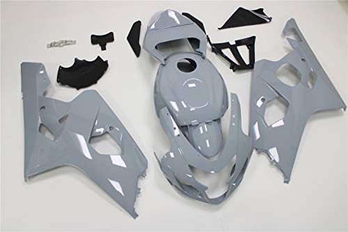 YTL Nardo Gray Full Fairing Fit for Suzuki 2004-2005 GSXR 600/750 - color: 001 Nardo Gray
