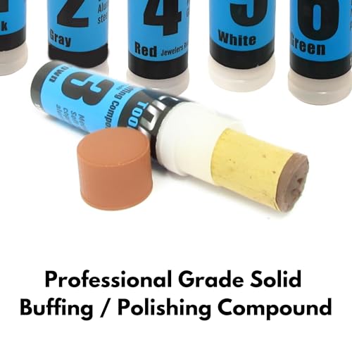 3pk Soft Metal Polishing Compound Kit, 4oz Jewelers Rouge, Tripoli, Green - size: 3 Pack, #3|#4|#6