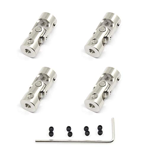 4 Pcs 3mm to 3mm Universal Joint Shaft Coupling for Motor - size: 3-3mm
