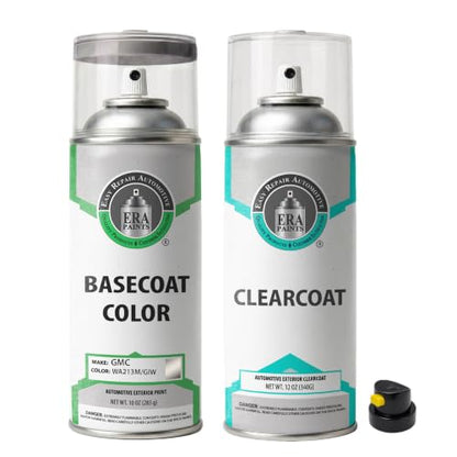 ERA Paints - WA213M/GIW - Graystone Metallic for GMC Exact OEM Color Match Automotive Touch Up Paint for Cars - Spray Paint with Premium Spray Nozzle - Essential Kit - Made in USA - style: Spray - Essential Kit