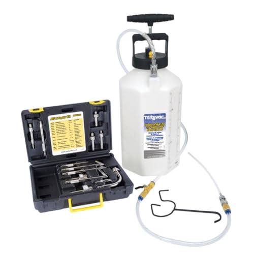 Mityvac MV6412A ATF Pneumatic Sealed Automatic Transmission Refill System, Integrated Manual Pump, 2.5 Gallon (10Liter), Flow Control Valve, Quick-Change Connection, Integrated Pressure Relief Valve - style: MV6412A