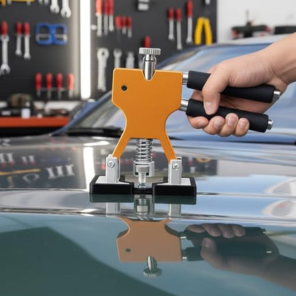 8pcs Paintless Dent Repair Pull Tabs Tool 8 Size Puller Removal Aluminum Kit Glue for PDR Car Auto Body Hand Tools Suction Cup Durable Pulling Ice Hail Damage Automobile Alloy Lifters
