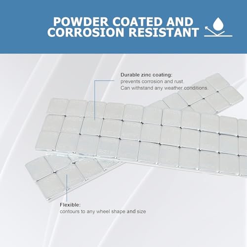 A A IN Adhesive Stick on Wheel Weights, Low Profile, 576pcs 0.25oz, Grey - color: Grey, size: 576pcs 1/4oz Wheel Weights