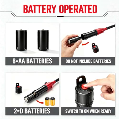 Electric Portable Fuel Transfer Pump.Battery Operated Liquid Transfer Pump, 2.4GPM Liquid & Gasoline Siphon Pump, Long Hose，Handheld Liquid Transfer Pump with Nozzle - color: Black+Red