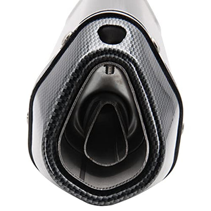 Motorcycle Slip On Muffler,1.5-2" Carbon Fiber Unversal Slip on Silencers