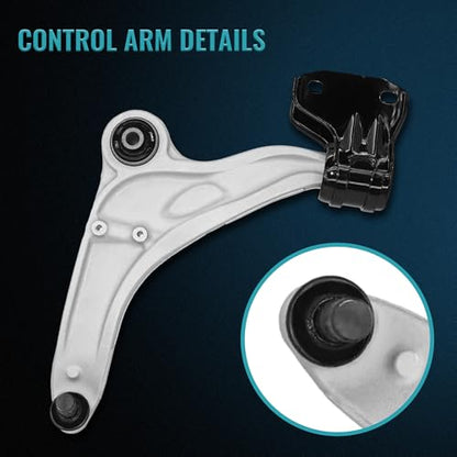 Front Lower Control Arm Assembly for 15-22 Ford Edge Lincoln MKX - size: K623490, K623491