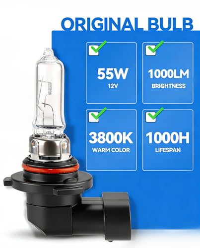9005 Headlight Bulbs, 10Pcs 12V 55W 9005 Halogen Bulbs Replacement for Car Truck Headlight Bulb, 3800K Amber Yellow - color: Amber 3800K, size: 10Pcs - 9005 HB3