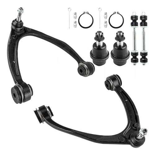KAX 6pcs Front Upper Control Arms Kit for Silverado Sierra 1500 2007-2016 | for Tahoe, Yukon, Suburban, Escalade, Avalanche 2007-2013, Lower Ball Joints, Sway Bar Links, K80669 K80670 K500007 - size: Silverado 1500 2007-2016