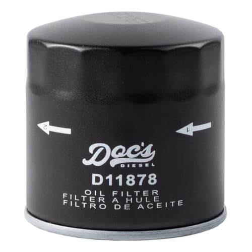 Doc's Diesel Oil Filter D11878 | Compatible with Chevrolet/GMC 6.6L Duramax 2500HD, 3500HD 2020+ | Replaces PF26 (Pack of 2) - size: 2-Pack