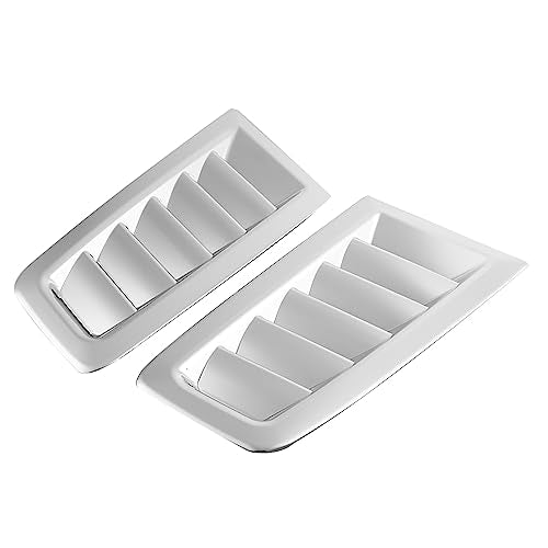 Universal Car Hood Vent Scoop Kit, Cold Air Intake Louvers for Auto Cooling, Fit for RS MK2 Bonnet Cover (Electroplating) - color: Electroplating